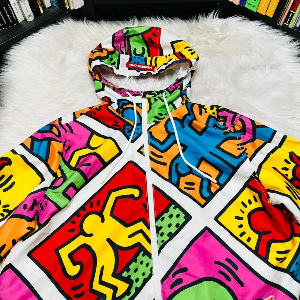 MEMBERS ONLY X KEITH HARING MEN JACKET ICONS - Picture 2 of 7